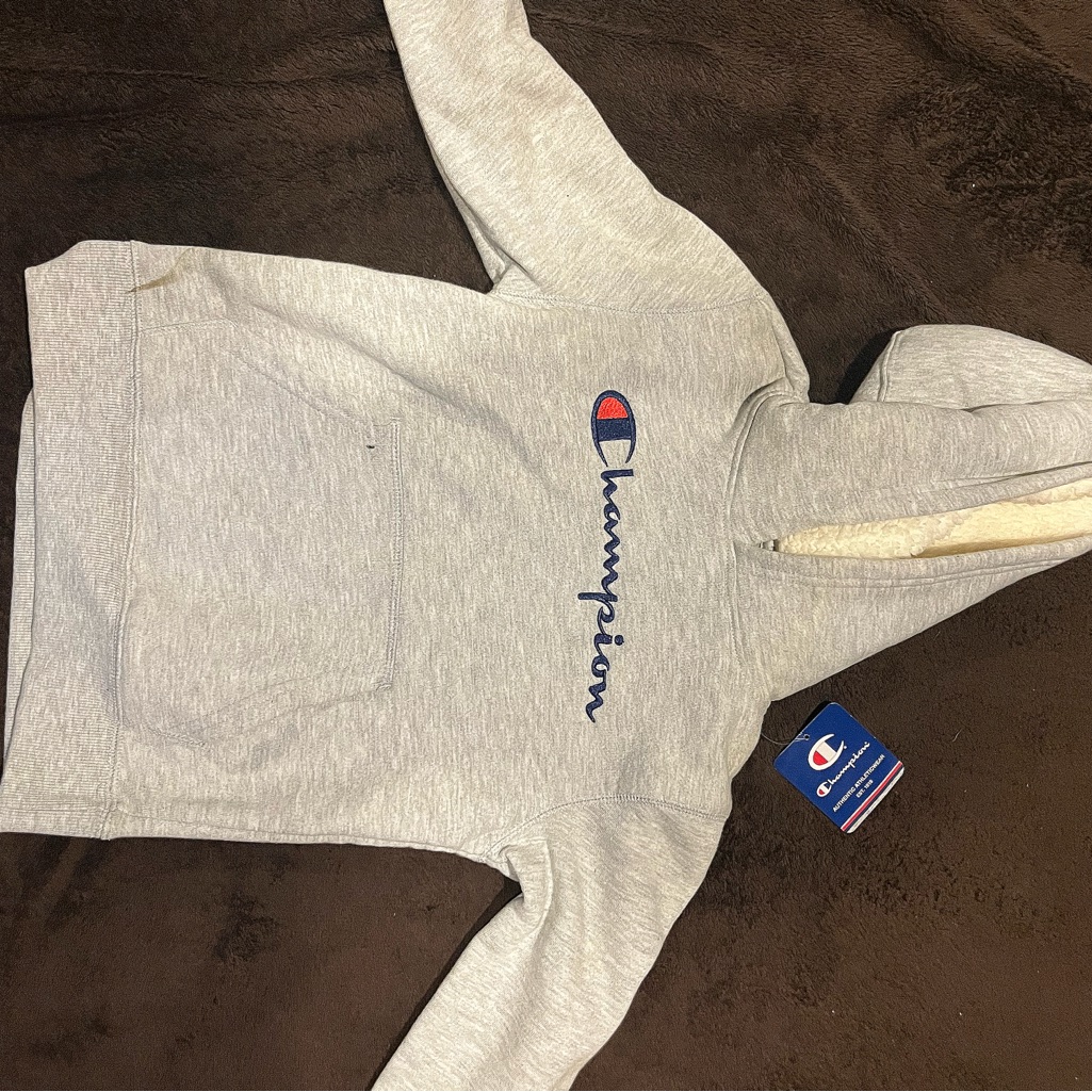 Champion Light Gray Pullover Hoodie